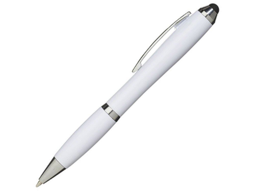 Изображение Ручка-стилус шариковая Nash белая, чернила черные