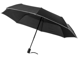 Зонт складной черный, эпонж