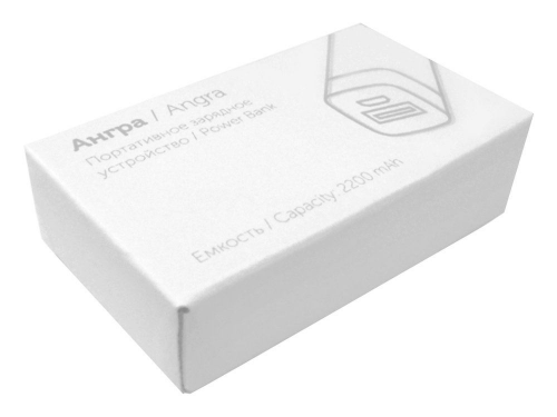 Изображение Портативное зарядное устройство Ангра, 2200 mAh бирюзовое