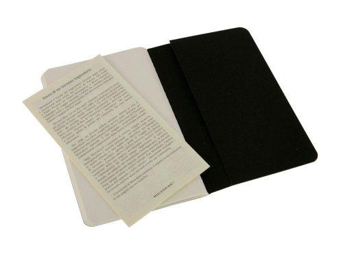 Изображение Набор записных книжек А6 Cahier (нелинованный) черный