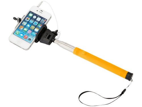 Изображение Монопод проводной Wire Selfie оранжевый
