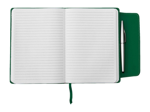 Изображение Блокнот A5 Horsens с шариковой ручкой-стилусом, зеленый