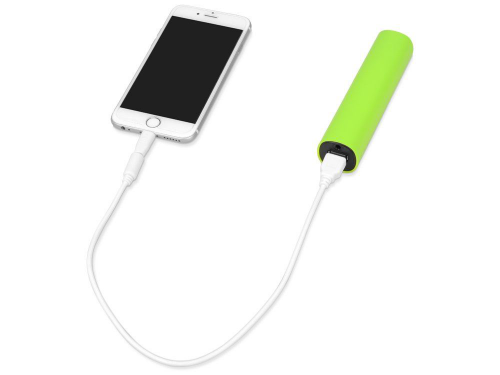 Изображение Портативное зарядное устройство Мьюзик, 5200 mAh зеленое яблоко