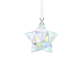 Новогоднее украшение Звезда, малая прозрачное, кристаллы сваровски