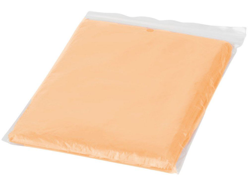Изображение Дождевик с капюшоном Ziva, оранжевый прозрачный