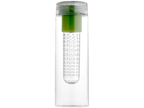 Изображение Бутылка Fruiton прозрачная с зеленой крышкой