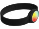 Изображение Силиконовый браслет с многоцветным фонариком черный