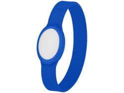 Силиконовый браслет с многоцветным фонариком ярко-синий