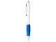 Изображение Ручка пластиковая шариковая Nash бело-синяя