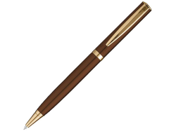 Ручка металлическая шариковая золотистая, чернила черные