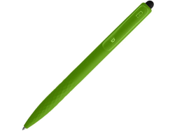 Ручка-стилус шариковая Tri Click Clip зеленая