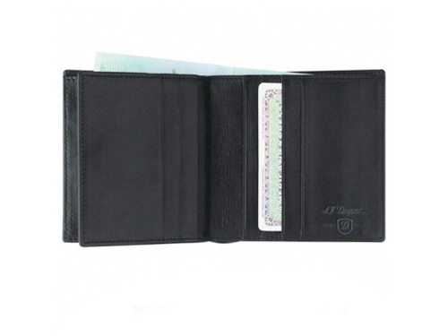 Изображение Бумажник кожаный Contraste черный, размер 95х100