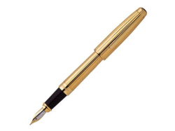 Ручка перьевая Olympio L золотистая