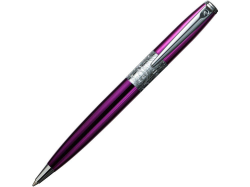 Ручка шариковая Baron серебристо-розовая
