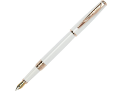 Ручка перьевая Secret бело-золотистая