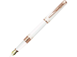 Ручка перьевая Secret золотисто-белая