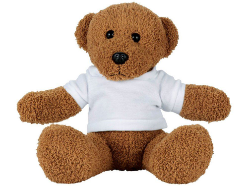 Изображение Плюшевый медведь с футболкой, большой коричневый