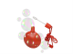 Изображение Круглый диспенсер для мыльных пузырей красный