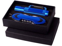 Подарочный набор Ranger:фонарик, нож, синий