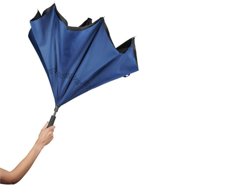 Изображение Зонт-трость Lima с обратным сложением темно-синий