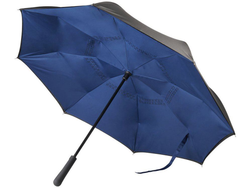 Изображение Зонт-трость Lima с обратным сложением темно-синий