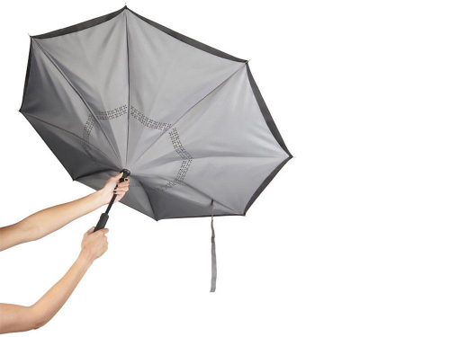 Изображение Зонт-трость Lima с обратным сложением серый