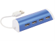 Изображение USB Hub на 4 порта с подставкой для телефона ярко-синий