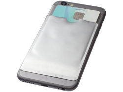Бумажник для карт с RFID-чипом для смартфона серебристый