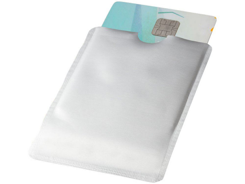 Изображение Бумажник для карт с RFID-чипом для смартфона серебристый