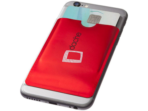 Изображение Бумажник для карт с RFID-чипом для смартфона красный