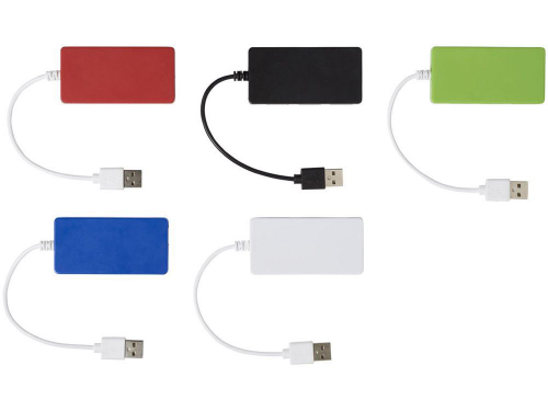 Изображение USB Hub на 4 порта Brick ярко-синий