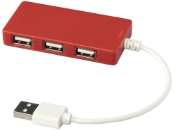 USB Hub на 4 порта Brick красный