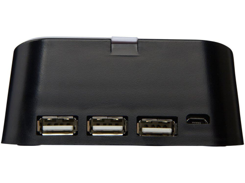 Изображение Подставка для телефона-USB Hub Hopper черная