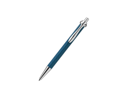 Ручка роллер Kit City серебристо-синяя, серебро 925-й пробы
