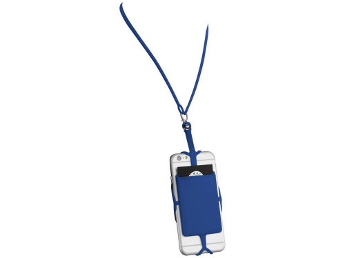 Изображение Картхолдер RFID со шнурком ярко-синий