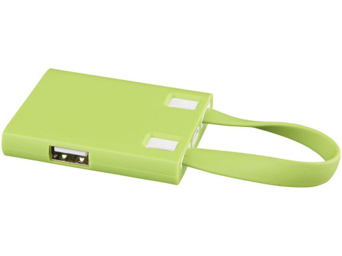 Изображение USB Hub и кабели 3 в 1 лайм