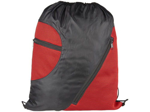 Изображение Спортивный рюкзак из сетки на молнии красный