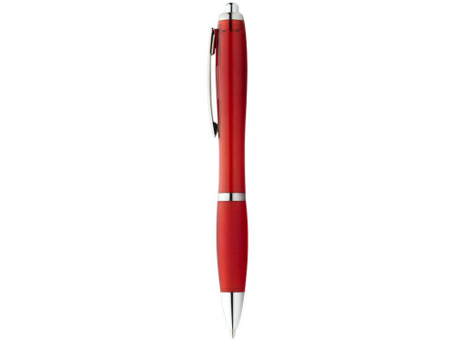 Изображение Ручка пластиковая шариковая Nash красная