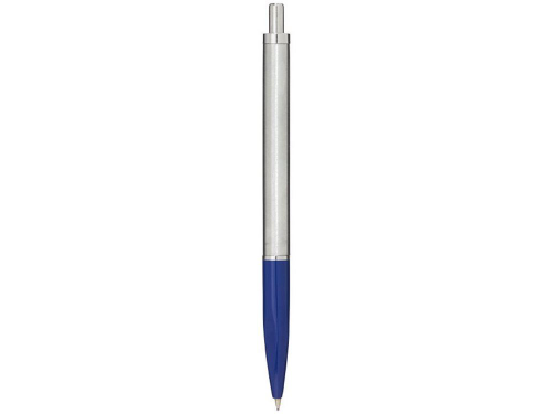 Изображение Ручка металлическая шариковая Dot серебристо-синяя, чернила черные
