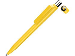 Ручка пластиковая шариковая ON TOP SI F желтая
