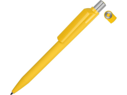Ручка пластиковая шариковая ON TOP SI GUM soft-touch желтая