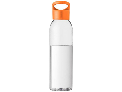 Изображение Бутылка Sky прозрачная, с оранжевой крышкой