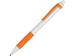 Ручка пластиковая шариковая Centric с грипом оранжевая