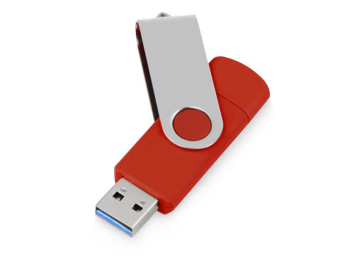 Изображение USB/USB Type-C флешка на 16 Гб Квебек C красный