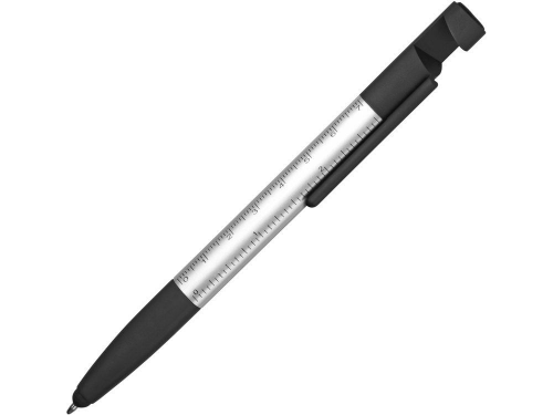 Изображение Ручка-стилус металлическая шариковая Multy с грипом серебристая