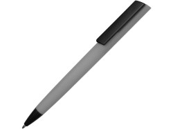 Ручка пластиковая soft-touch шариковая Taper серая