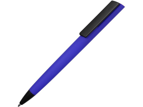 Изображение Ручка пластиковая soft-touch шариковая Taper cиняя