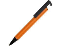 Ручка-подставка металлическая Кипер Q оранжевая