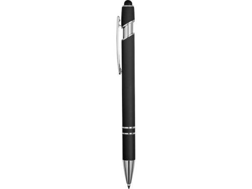 Изображение Ручка-стилус металлическая шариковая Sway soft-touch черная