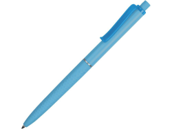 Ручка пластиковая soft-touch шариковая Plane голубой